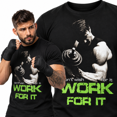 KOSZULKA NA SIŁOWNIĘ  WORK FOR